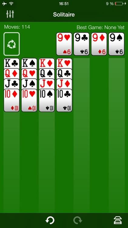 klondike solitaire turn 3 green felt