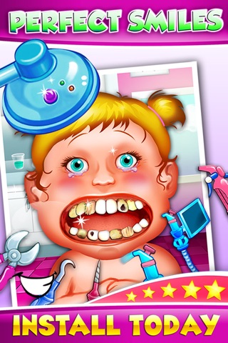 Dentist Baby Games For Girls - mommy's crazy doctor office & little kids teeth screenshot 3