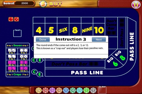 VIP Craps - Free Craps Casino Game screenshot 3