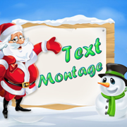 Santa Text Montage - Write Greeting Quotes on Photos with Artist Fonts
