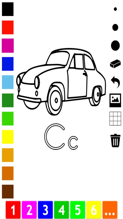 ABC Coloring Book for Toddlers: Learn to color and write the English letters of the alphabet