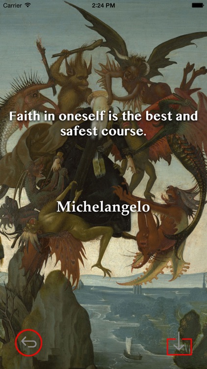 Michelangelo Paintings HD Wallpaper and His Inspirational Quotes Backgrounds Creator screenshot-3