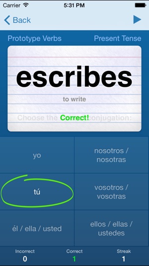 Spanish Verbs Trainer(圖3)-速報App