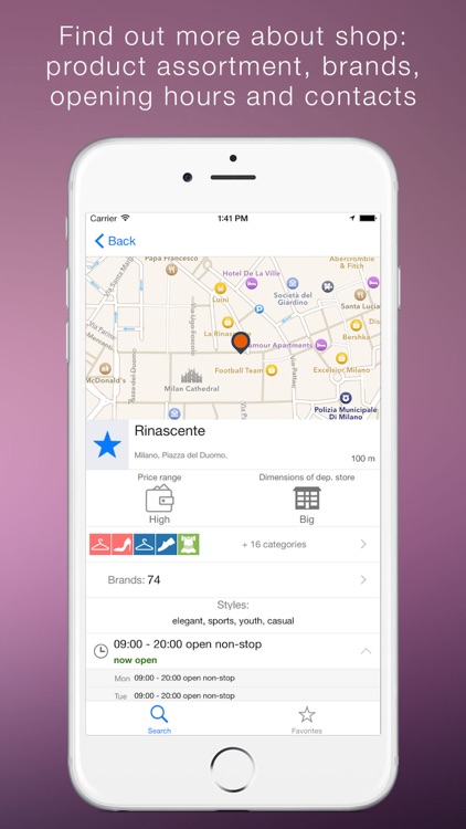 Shopping Milan ShopsMapp - easy finder stores in Milan. Shopping guide to boutiques, malls and outlets in Milan with map