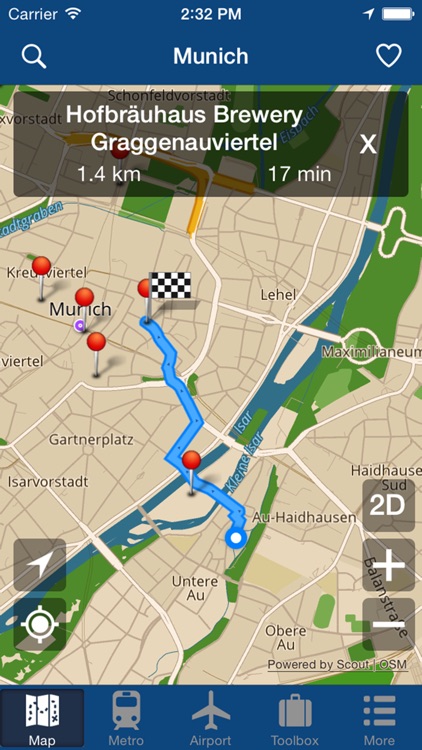 Munich Offline Map - City Metro Airport screenshot-4