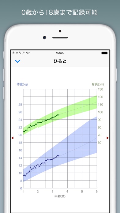 赤ちゃんの成長グラフ screenshot1