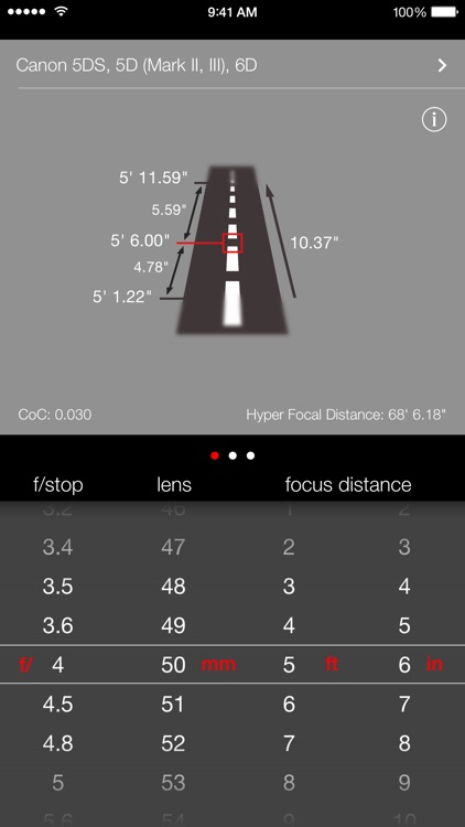 Simple DoF Calculator