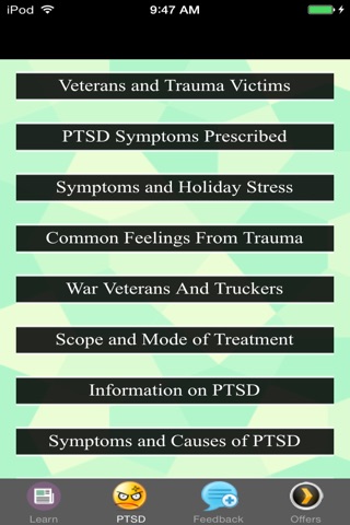 PTSD Symptoms & Suggested Treatment screenshot 4
