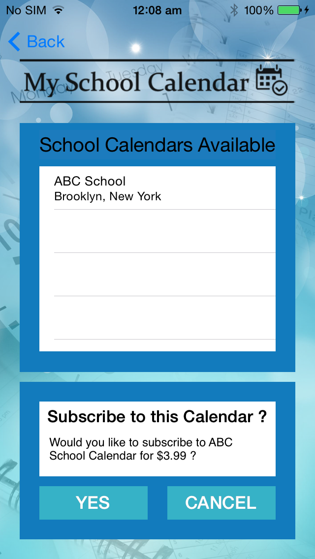 How to cancel & delete My School Calendar from iphone & ipad 4