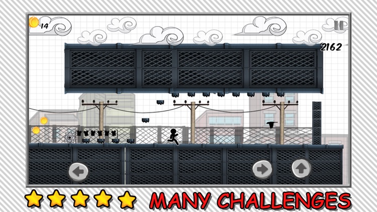 Line Rooftop Run : Stickman Escape Runner Free Edition screenshot-3