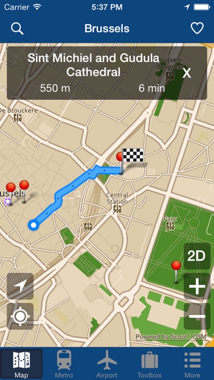 Brussels Offline Map - City Metro Airport screenshot-4