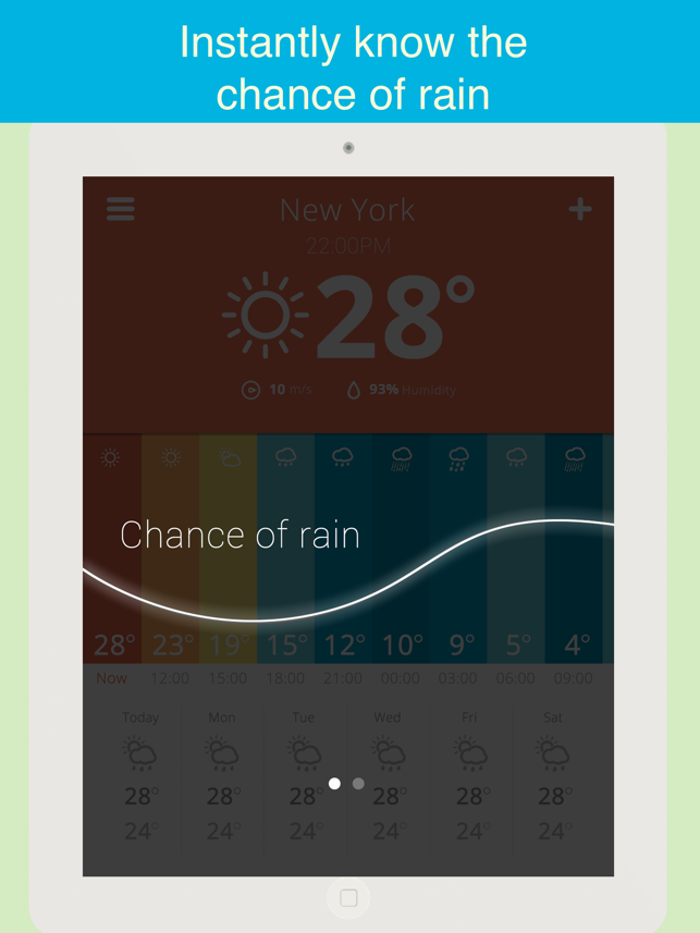 ‎Weather glance - accurate & beautiful forecast with widget Screenshot