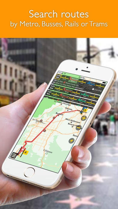 download Los Angeles offline map with public transport route planner for my journey apps 1
