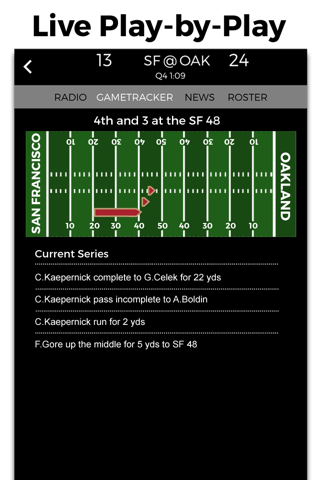 Oakland Football Radio & Live Scores screenshot 2