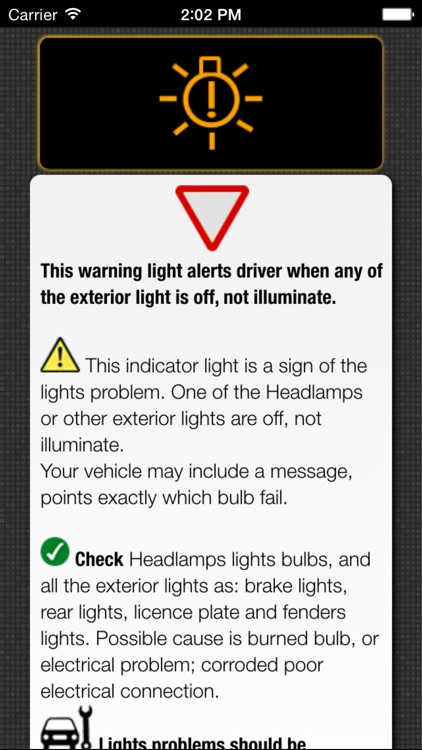 App for Mini Cooper warning lights and Mini Cooper problems screenshot-4
