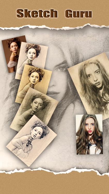 Sketch Guru HD - Portrait Photo Editor to add pencil & cartoon effects, texts, stickers on pic