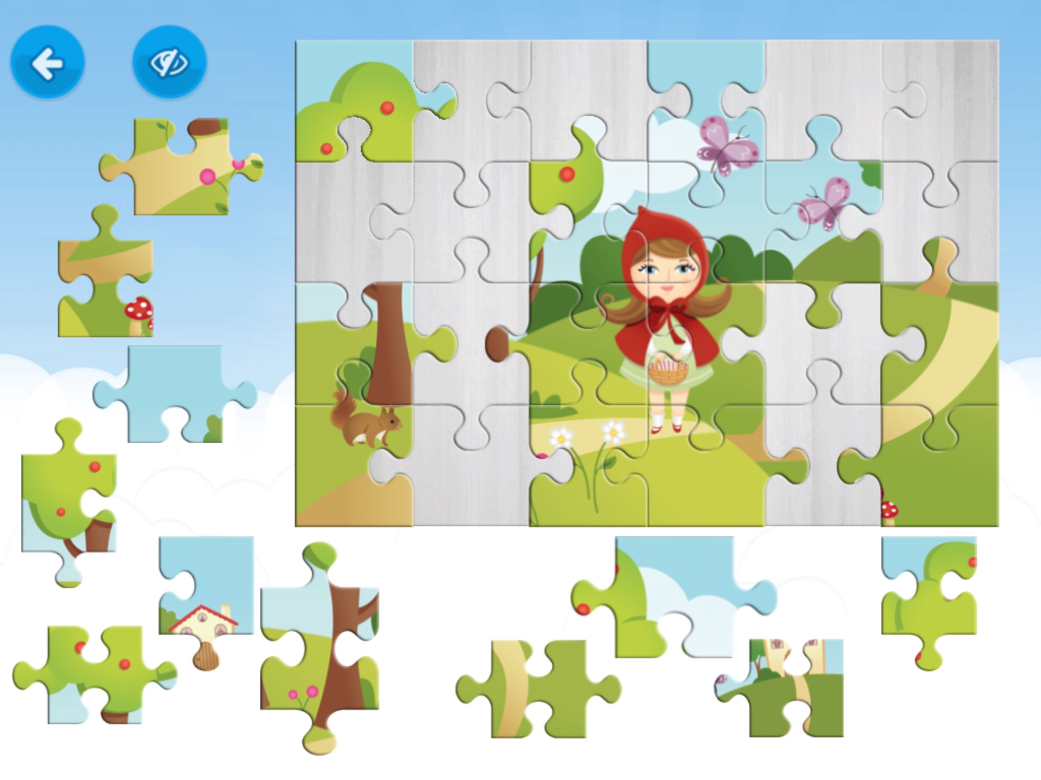 Creapuzzles Create and play with your own puzzles of Children's Stories screenshot 2