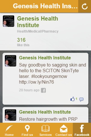 Genesis Health Institute screenshot 2