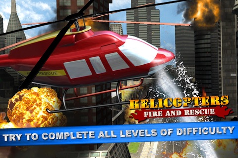 Helicopter Fire Rescue Simulator screenshot 3