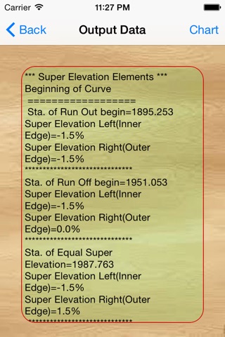 Superelevation screenshot 2