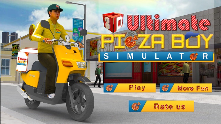 3D Ultimate Pizza Boy Simulator - Crazy motor bike rider and parking simulation adventure game