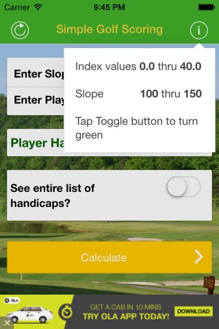 SimpleGolfScoring screenshot 4