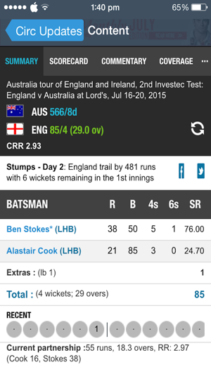 Cric Updates - Live Cricket Score and News(圖2)-速報App