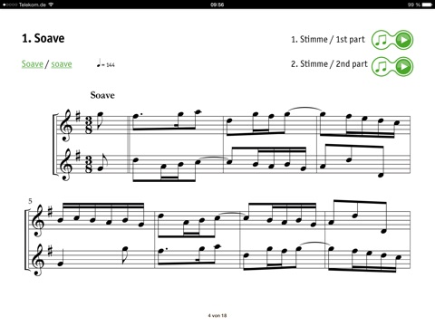 Telemann Sonata 2 (e min) screenshot 2