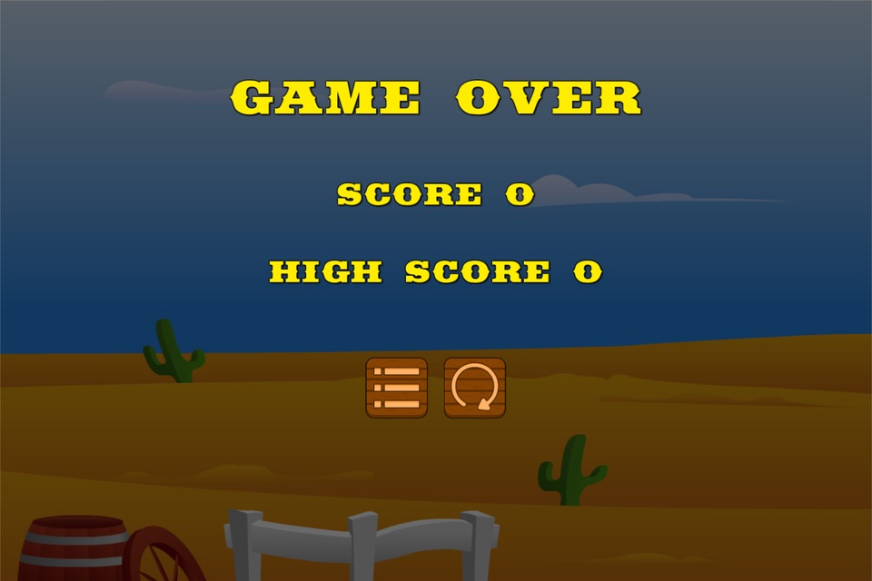 Gunslinger Cowboy Shooting : 2d Funny Hd Free Game screenshot 2