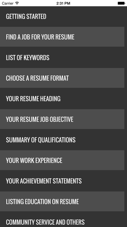 Guide to writing the perfect Curriculum Vitae (Résumé) screenshot-3