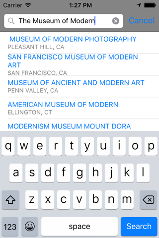 MuseumFinder screenshot 3