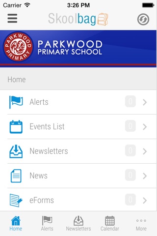 Parkwood Primary School - Skoolbag screenshot 2