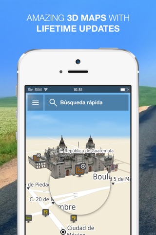 NLife Mexico - Navegación GPS y mapas sin conexión a Internet screenshot 2
