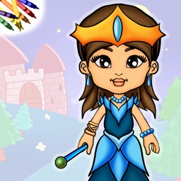 Princess Dress Up Coloring Book