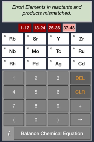 Chemistry Equation Balancing Calculator screenshot 3