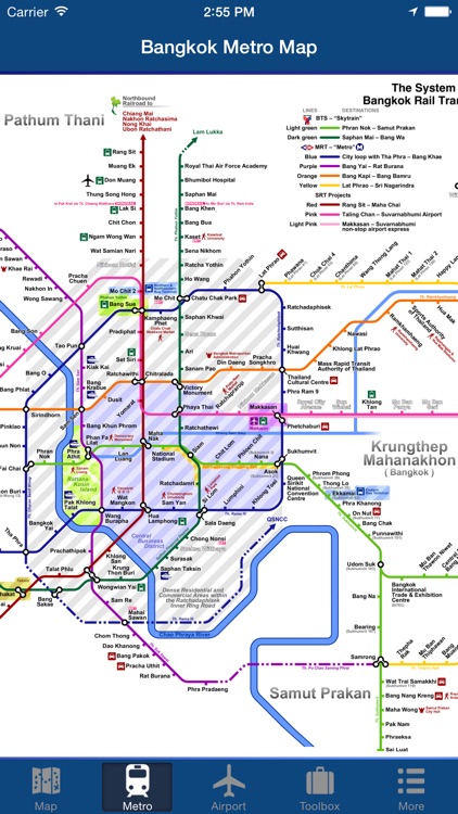 Bangkok Offline Map - City Metro Airport