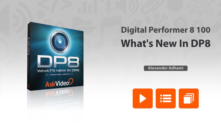 AV for Digital Performer 8 100 - What's New In DP8