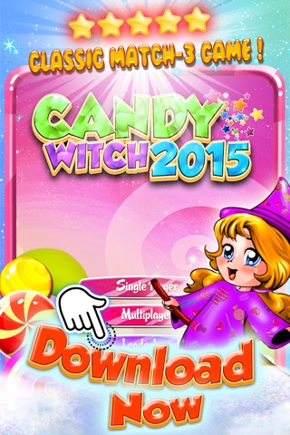 Candy Witch 2015 - sweetest star and match-3 angry juice heroes swap free screenshot 4