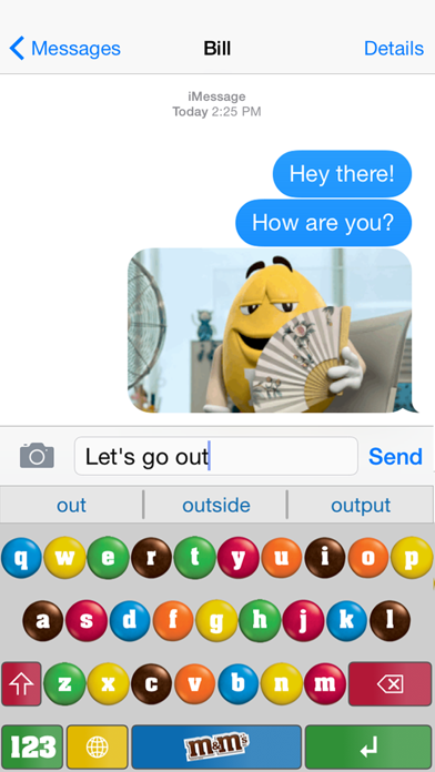 How to cancel & delete M&M'S KEYBOARD from iphone & ipad 2