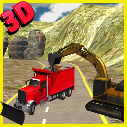 Heavy Excavator Landslide rescue operation simulation game - Become a part of the landslip recovery team and help traffic