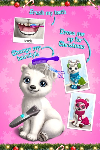 Christmas Animal Hair Salon – Winter Pets Hairstyle Makeover & Dress Up screenshot 2