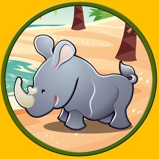 lovely jungle animals for kids - no ads icon