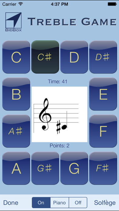 Sheet Music Treble Game Screenshot 2