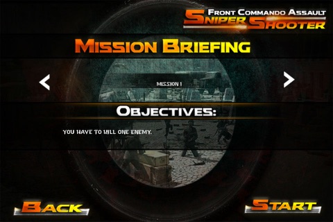 Front Commando Sniper Shooter screenshot 2