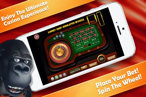 Lucky Paw Roulette Wheel FREE - Selfie Zoo Casino screenshot 4