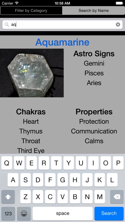 Healing Crystals Database