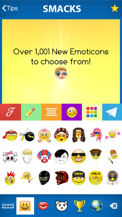 SMACKS DIRTY EMOJI + Fonts & Backgrounds + New Emoticons Smileys