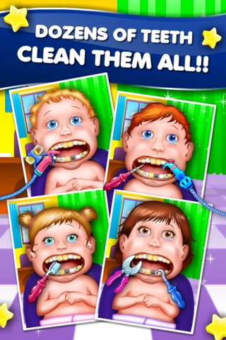 Dentist New-born Baby Games - mommy's crazy doctor office & little kids teeth screenshot 2