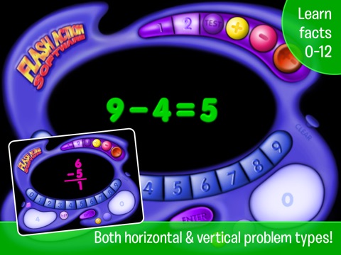 Addition & Subtraction Flash Action screenshot 2