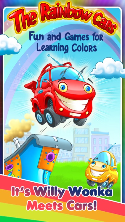 Rainbow Cars - Kids Learn COLORS through Fun Games